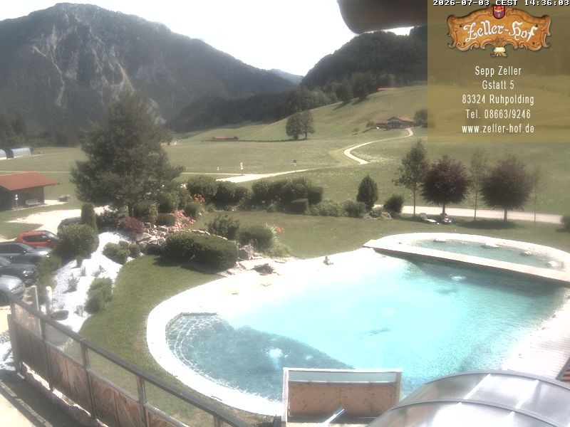 Archiv Foto Webcam Ruhpolding: Blick vom Zeller Hof