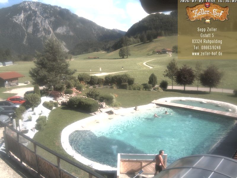 Archiv Foto Webcam Ruhpolding: Blick vom Zeller Hof