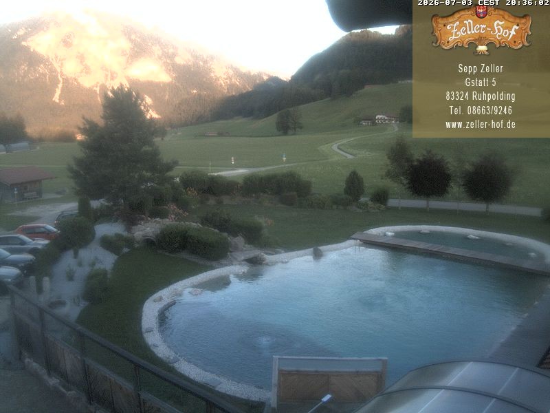 Archiv Foto Webcam Ruhpolding: Blick vom Zeller Hof