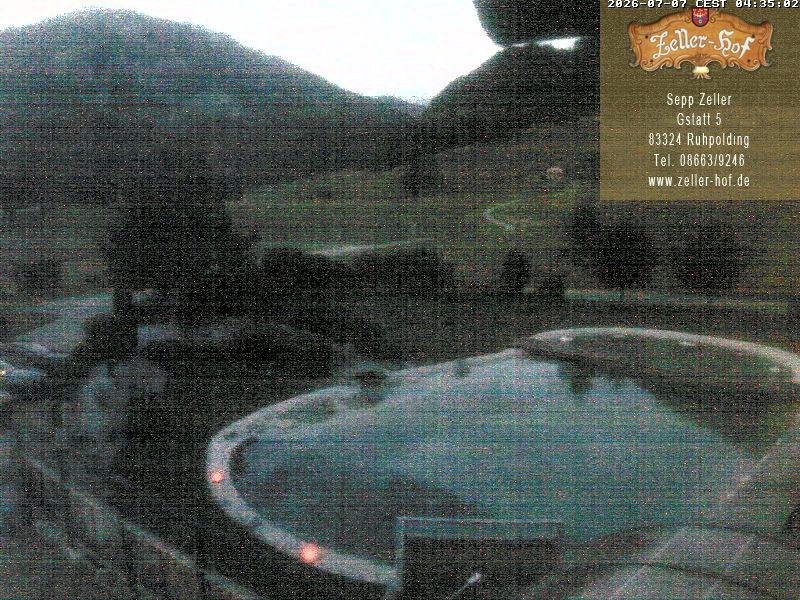 Archiv Foto Webcam Ruhpolding: Blick vom Zeller Hof