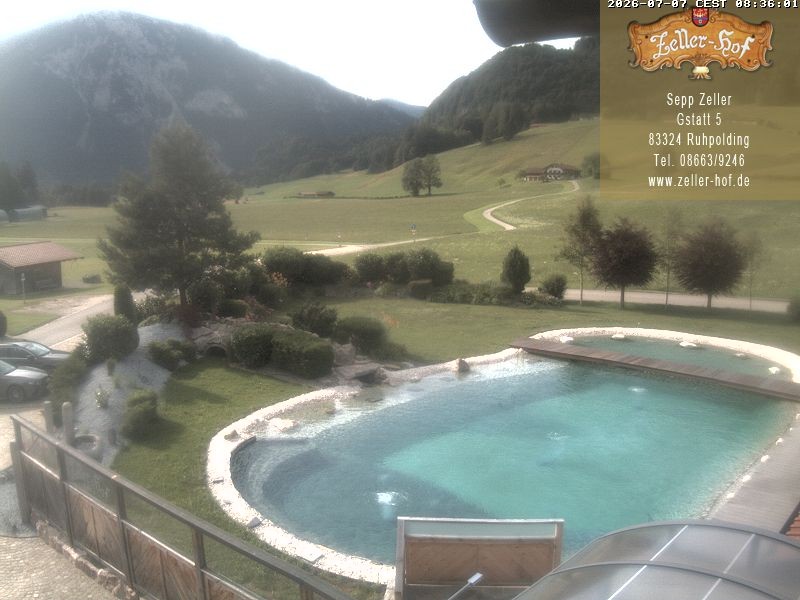 Archiv Foto Webcam Ruhpolding: Blick vom Zeller Hof
