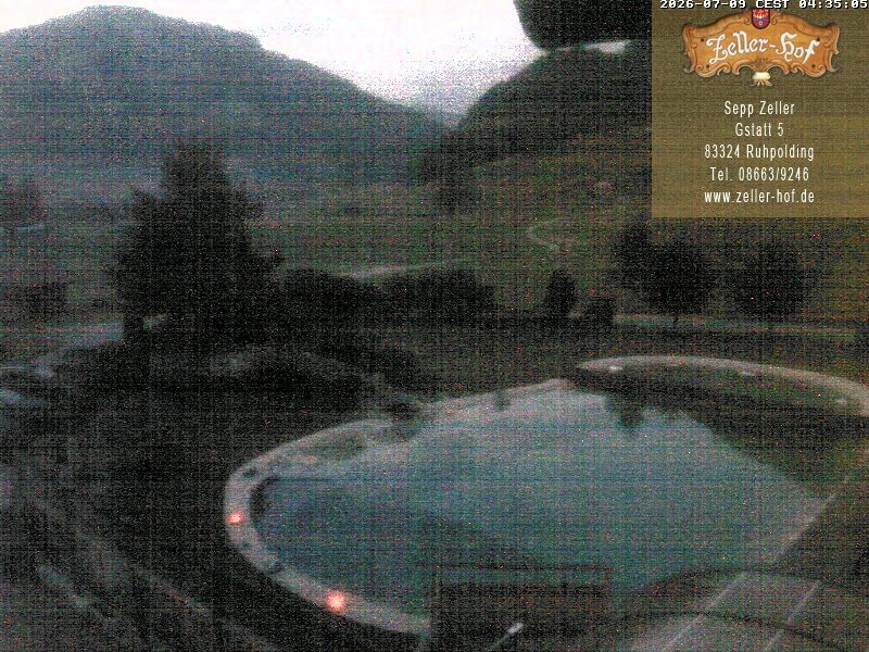 Archiv Foto Webcam Ruhpolding: Blick vom Zeller Hof
