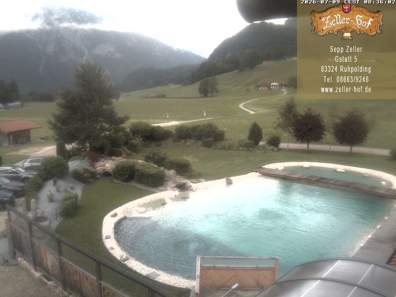 Archiv Foto Webcam Ruhpolding: Blick vom Zeller Hof