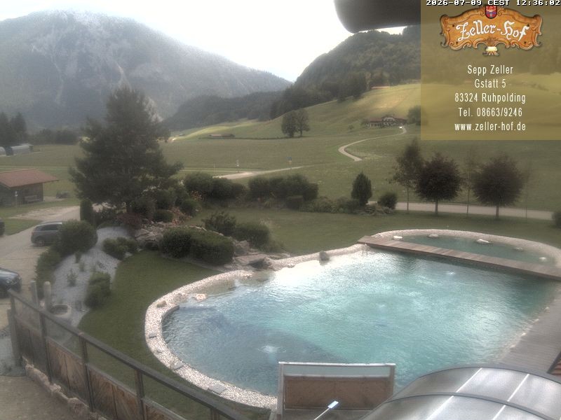 Archiv Foto Webcam Ruhpolding: Blick vom Zeller Hof