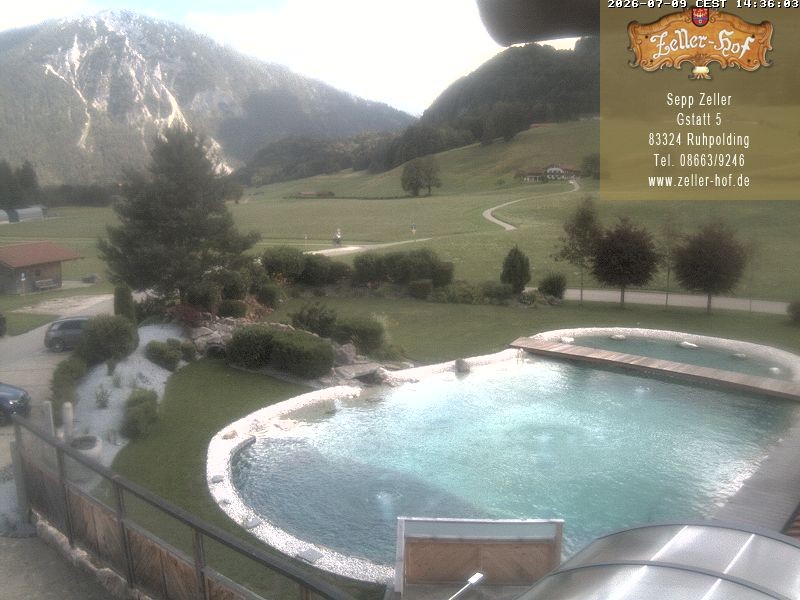 Archiv Foto Webcam Ruhpolding: Blick vom Zeller Hof