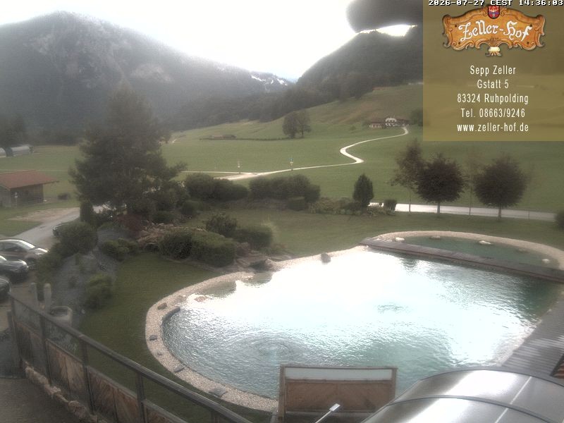 Archiv Foto Webcam Ruhpolding: Blick vom Zeller Hof