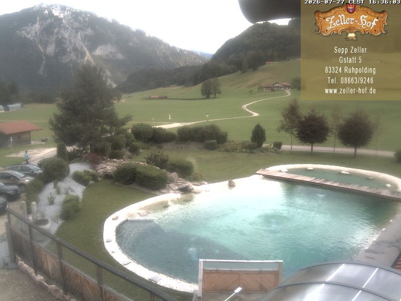 Archiv Foto Webcam Ruhpolding: Blick vom Zeller Hof