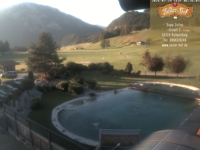 Archiv Foto Webcam Ruhpolding: Blick vom Zeller Hof