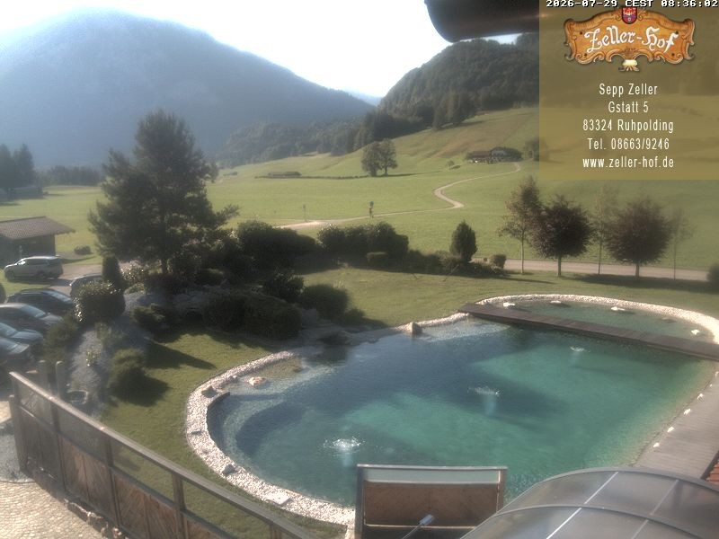 Archiv Foto Webcam Ruhpolding: Blick vom Zeller Hof
