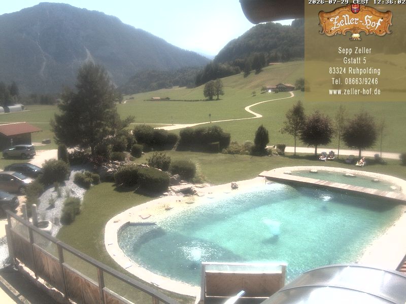Archiv Foto Webcam Ruhpolding: Blick vom Zeller Hof