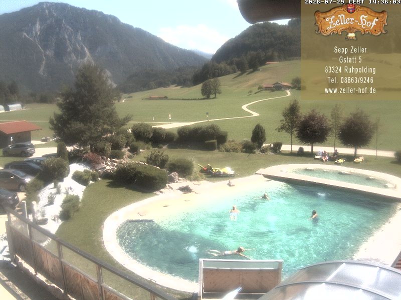 Archiv Foto Webcam Ruhpolding: Blick vom Zeller Hof