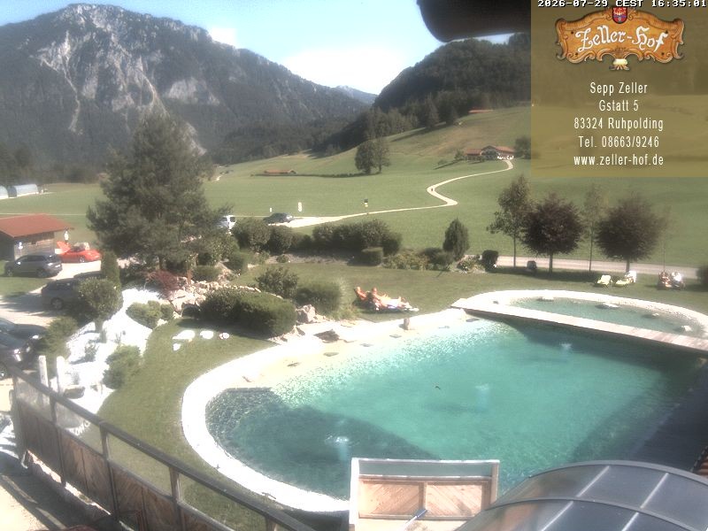 Archiv Foto Webcam Ruhpolding: Blick vom Zeller Hof