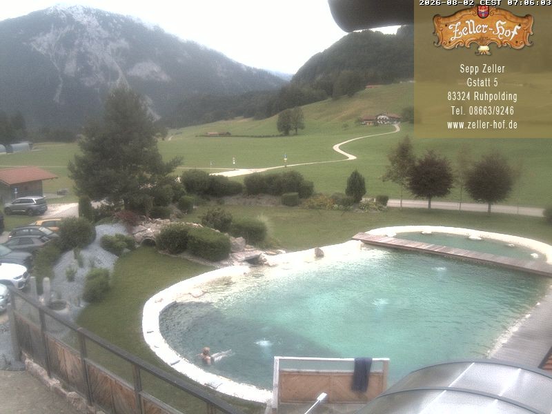 Archiv Foto Webcam Ruhpolding: Blick vom Zeller Hof