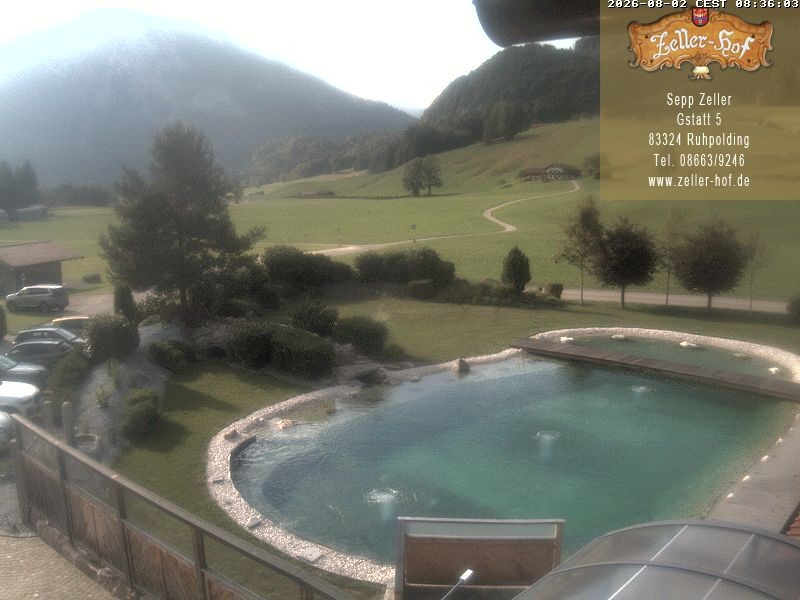 Archiv Foto Webcam Ruhpolding: Blick vom Zeller Hof