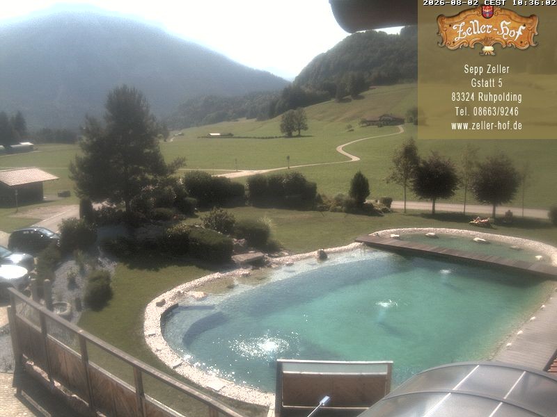 Archiv Foto Webcam Ruhpolding: Blick vom Zeller Hof