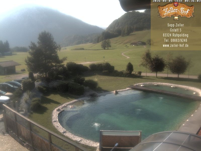 Archiv Foto Webcam Ruhpolding: Blick vom Zeller Hof