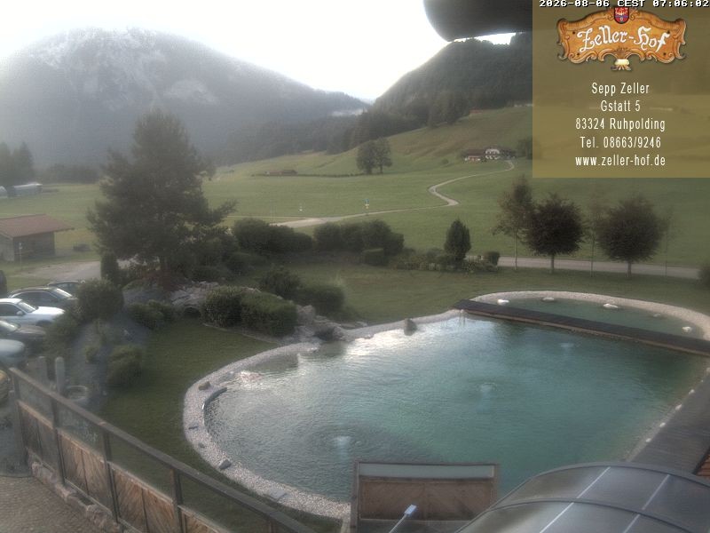 Archiv Foto Webcam Ruhpolding: Blick vom Zeller Hof