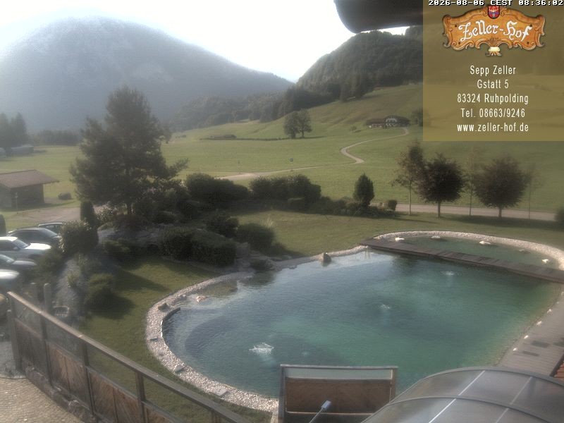Archiv Foto Webcam Ruhpolding: Blick vom Zeller Hof