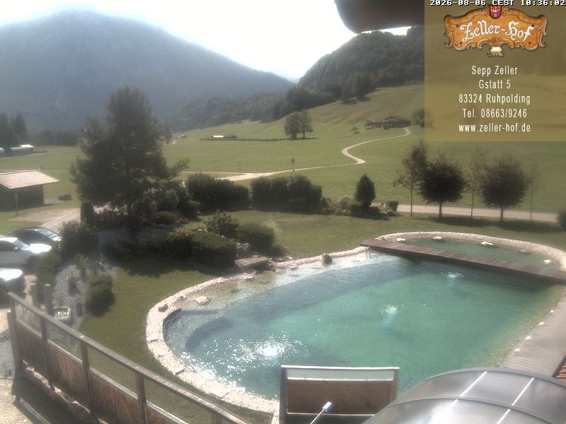 Archiv Foto Webcam Ruhpolding: Blick vom Zeller Hof