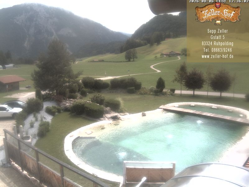 Archiv Foto Webcam Ruhpolding: Blick vom Zeller Hof