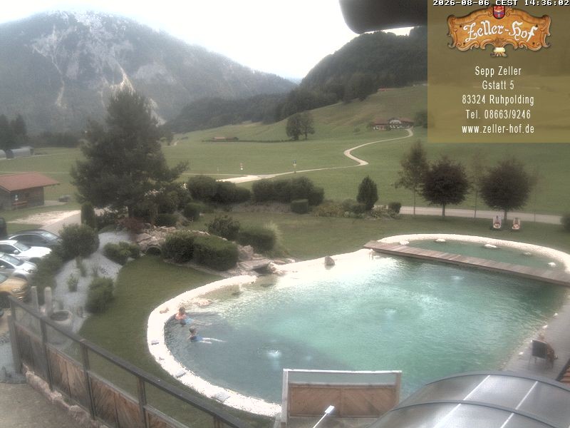 Archiv Foto Webcam Ruhpolding: Blick vom Zeller Hof