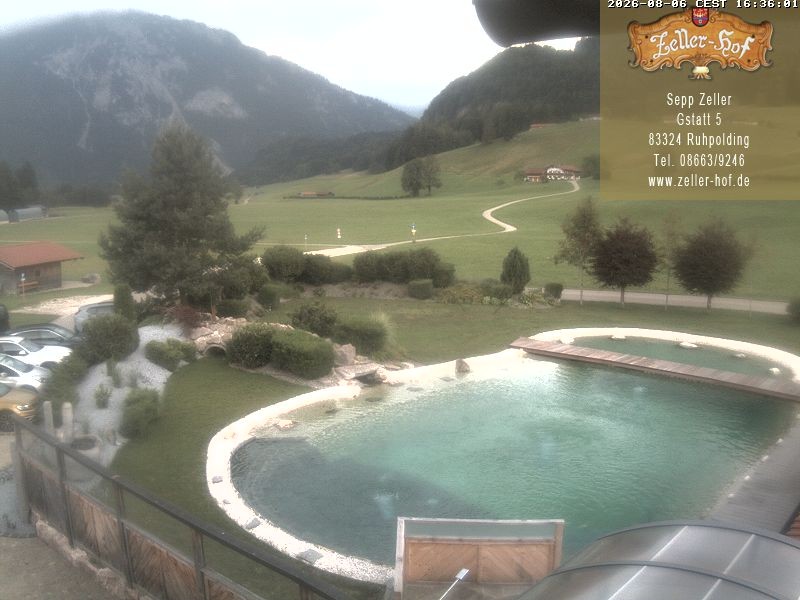 Archiv Foto Webcam Ruhpolding: Blick vom Zeller Hof