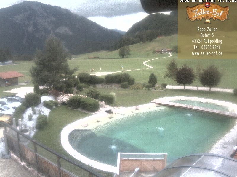 Archiv Foto Webcam Ruhpolding: Blick vom Zeller Hof