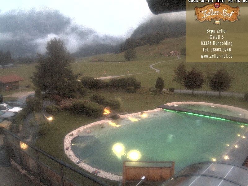 Archiv Foto Webcam Ruhpolding: Blick vom Zeller Hof