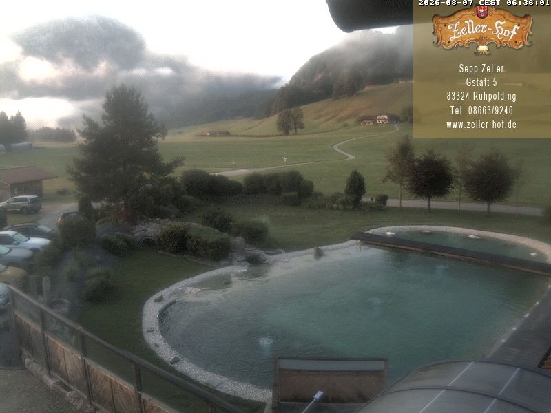 Archiv Foto Webcam Ruhpolding: Blick vom Zeller Hof