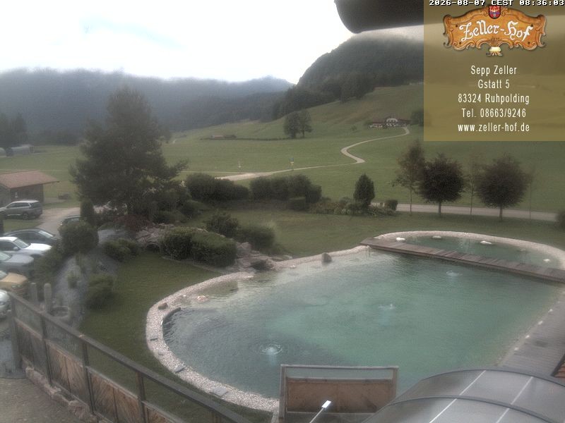Archiv Foto Webcam Ruhpolding: Blick vom Zeller Hof