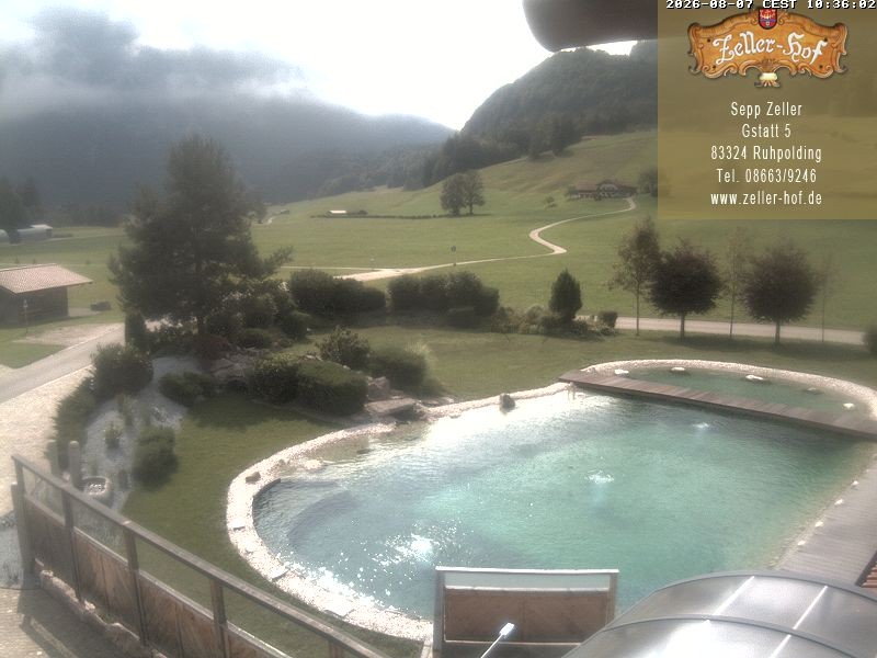Archiv Foto Webcam Ruhpolding: Blick vom Zeller Hof
