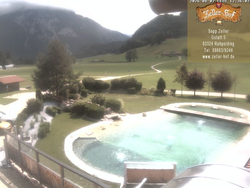 Archiv Foto Webcam Ruhpolding: Blick vom Zeller Hof