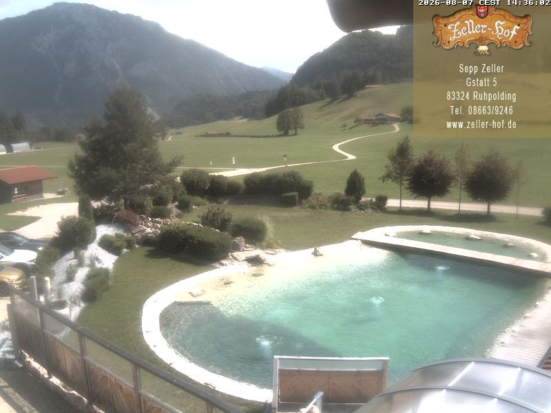 Archiv Foto Webcam Ruhpolding: Blick vom Zeller Hof
