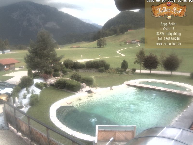 Archiv Foto Webcam Ruhpolding: Blick vom Zeller Hof