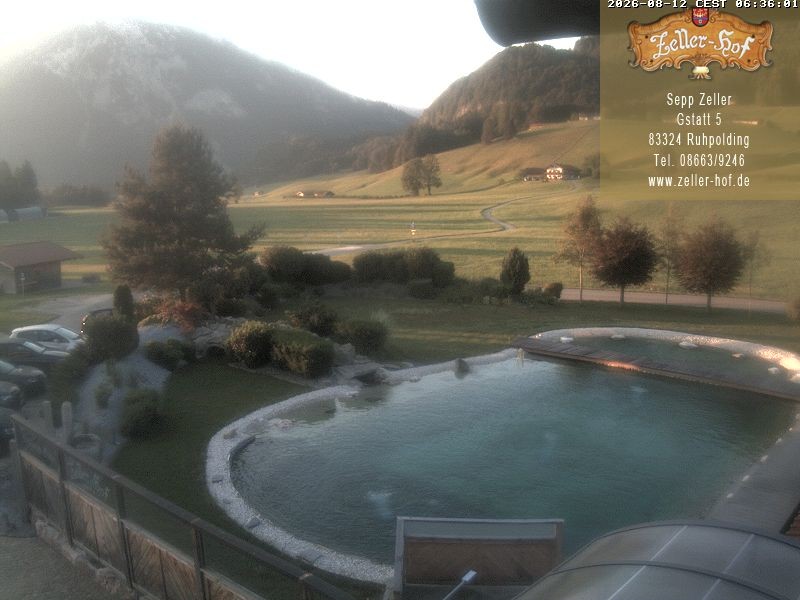 Archiv Foto Webcam Ruhpolding: Blick vom Zeller Hof