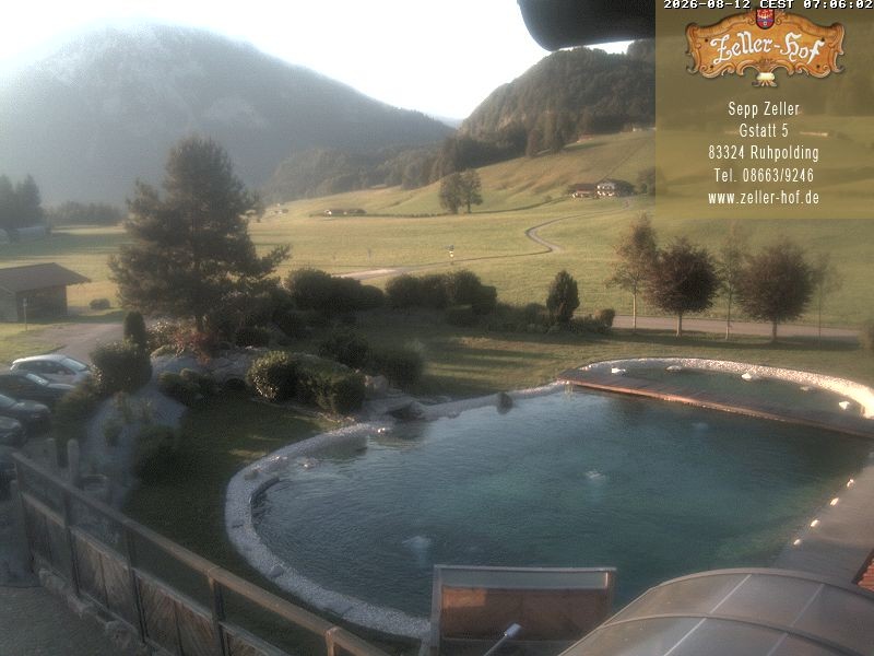 Archiv Foto Webcam Ruhpolding: Blick vom Zeller Hof