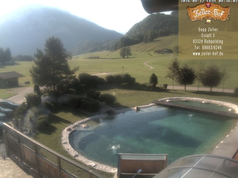 Archiv Foto Webcam Ruhpolding: Blick vom Zeller Hof