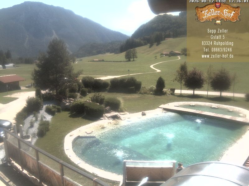 Archiv Foto Webcam Ruhpolding: Blick vom Zeller Hof