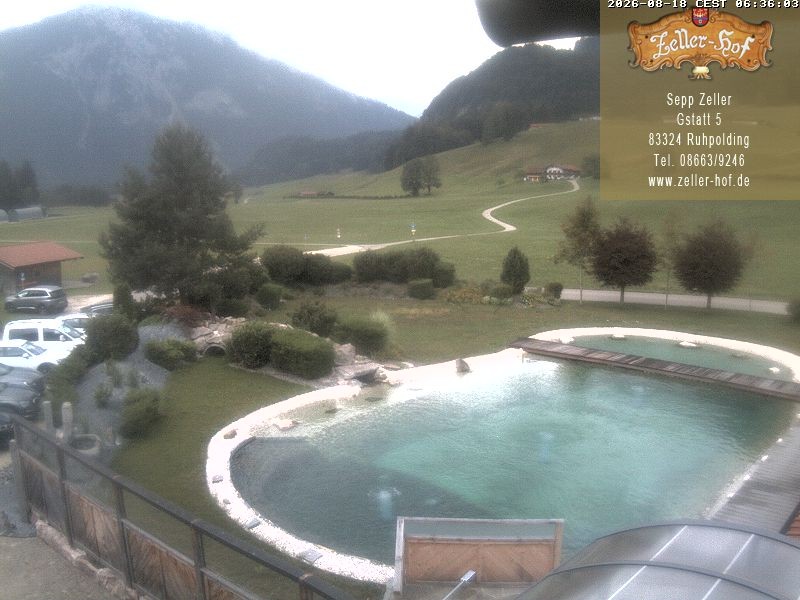 Archiv Foto Webcam Ruhpolding: Blick vom Zeller Hof