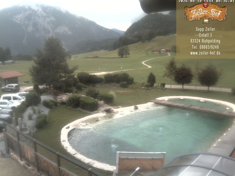 Archiv Foto Webcam Ruhpolding: Blick vom Zeller Hof
