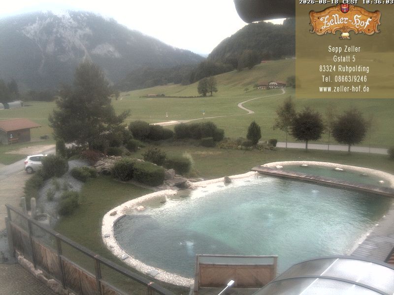 Archiv Foto Webcam Ruhpolding: Blick vom Zeller Hof