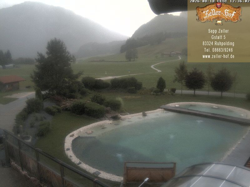 Archiv Foto Webcam Ruhpolding: Blick vom Zeller Hof