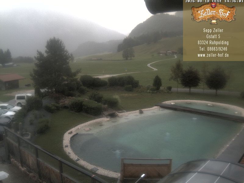 Archiv Foto Webcam Ruhpolding: Blick vom Zeller Hof