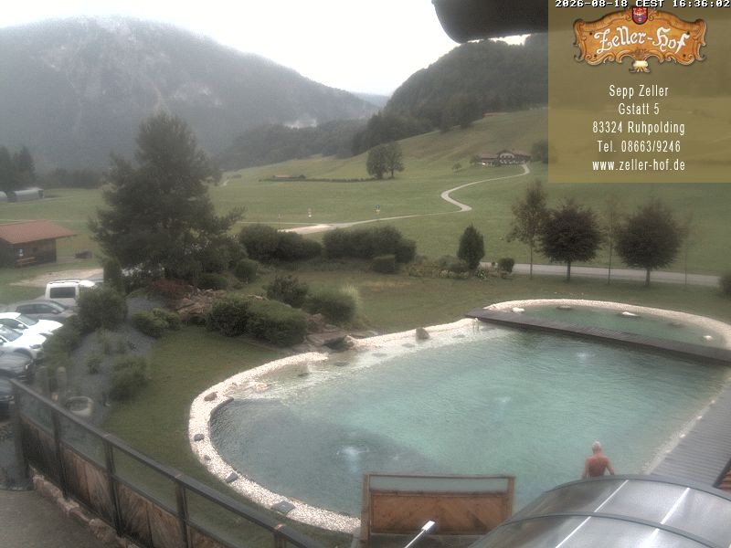 Archiv Foto Webcam Ruhpolding: Blick vom Zeller Hof