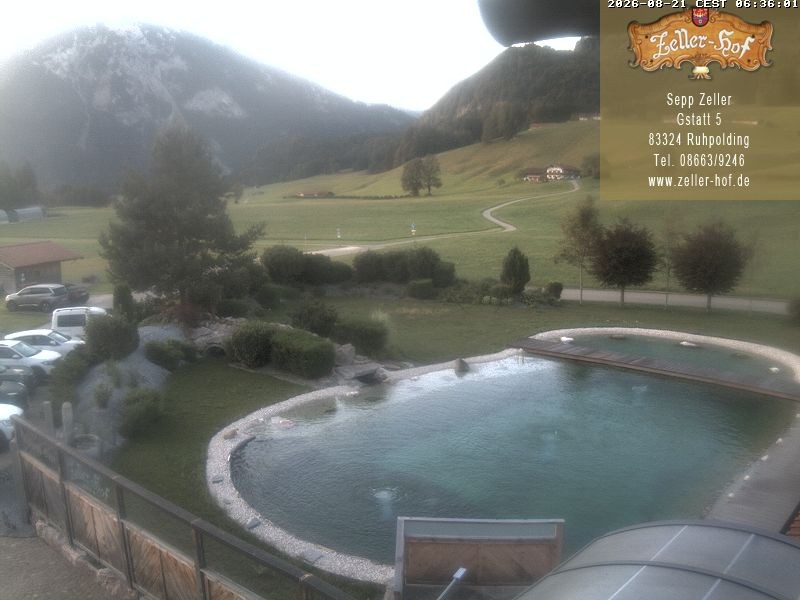 Archiv Foto Webcam Ruhpolding: Blick vom Zeller Hof