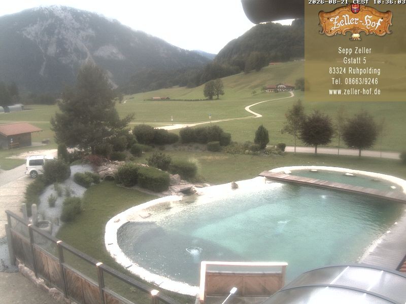Archiv Foto Webcam Ruhpolding: Blick vom Zeller Hof