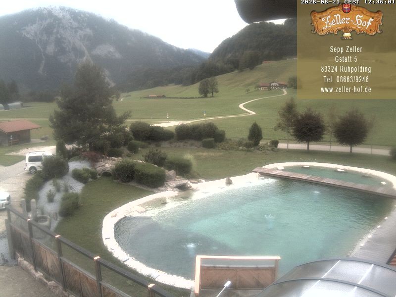 Archiv Foto Webcam Ruhpolding: Blick vom Zeller Hof