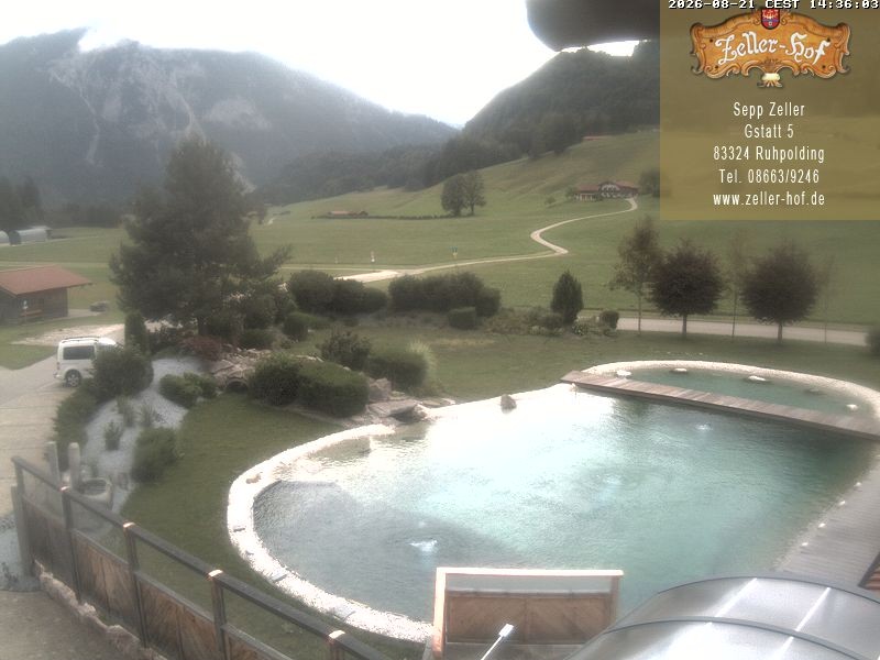 Archiv Foto Webcam Ruhpolding: Blick vom Zeller Hof