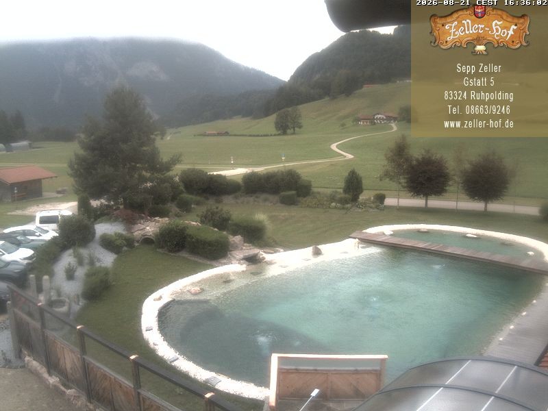 Archiv Foto Webcam Ruhpolding: Blick vom Zeller Hof