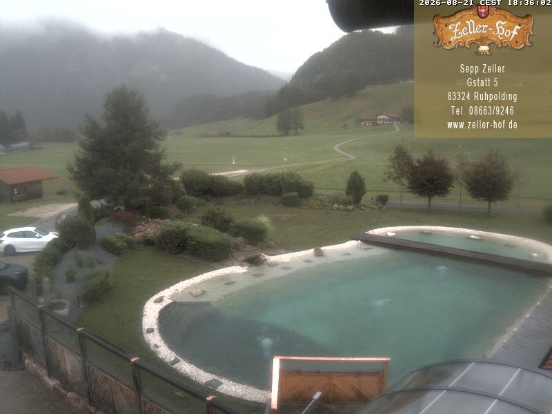 Archiv Foto Webcam Ruhpolding: Blick vom Zeller Hof